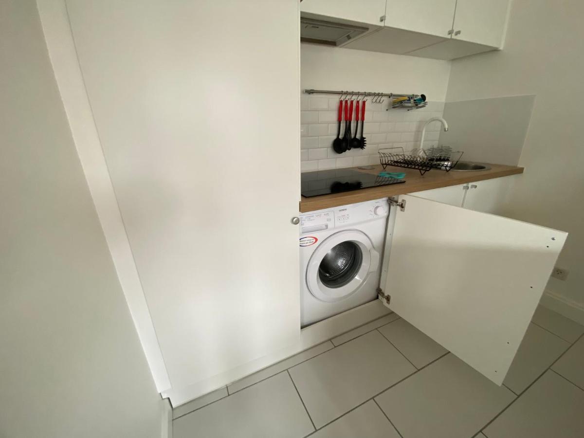 Studio Morgane, proche centre, balcon, linge et ménage Reims Extérieur photo