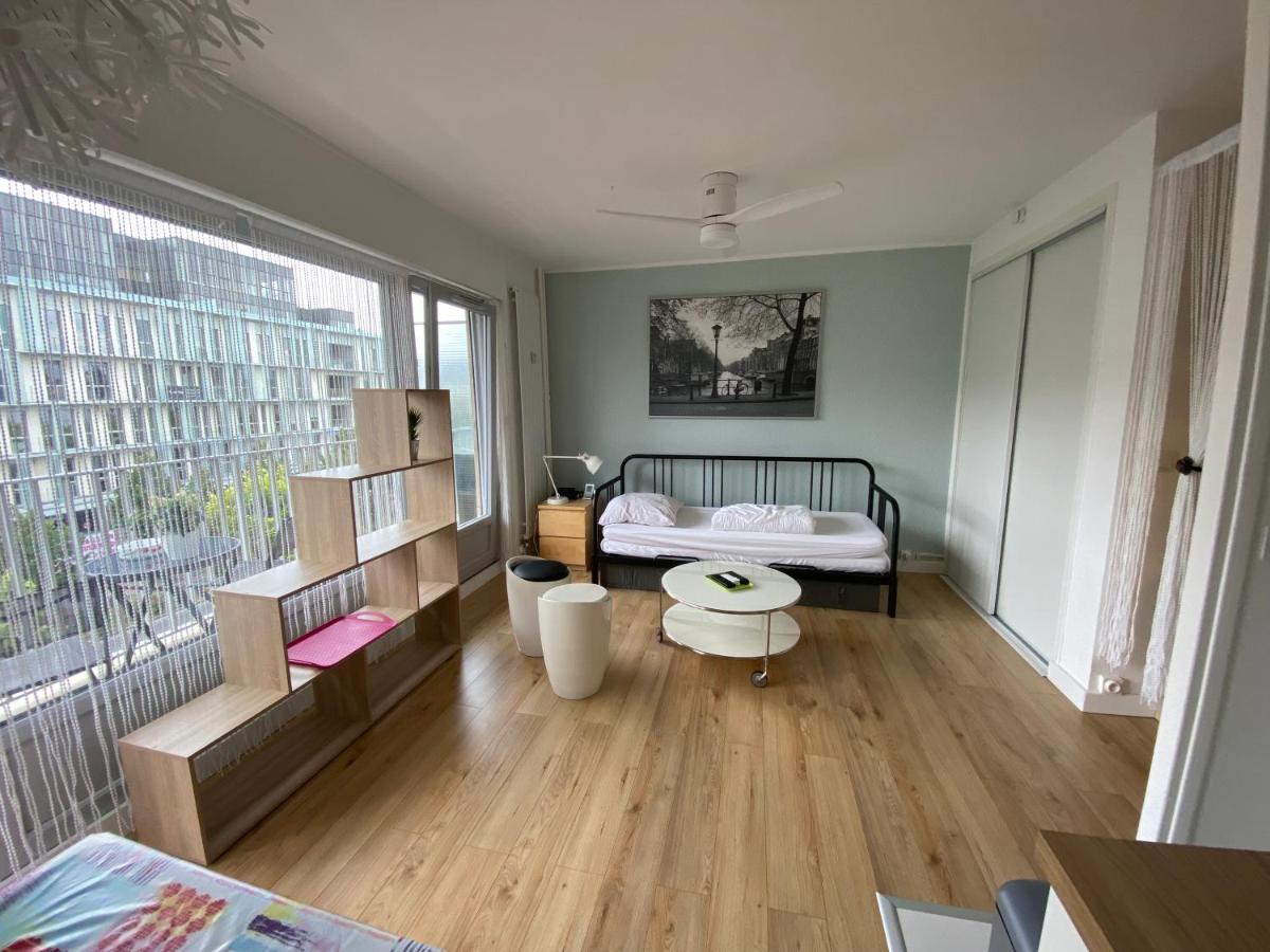 Studio Morgane, proche centre, balcon, linge et ménage Reims Extérieur photo