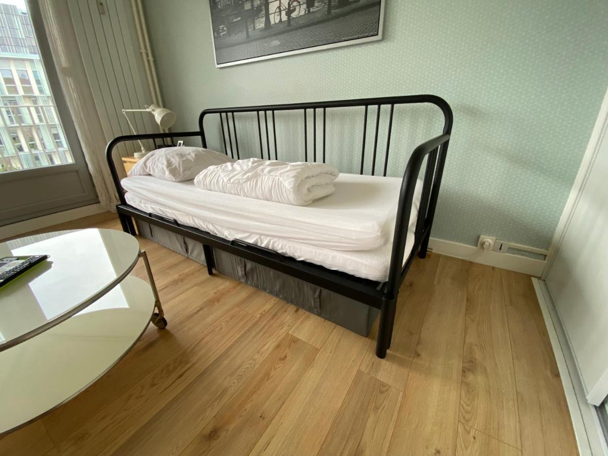 Studio Morgane, proche centre, balcon, linge et ménage Reims Extérieur photo